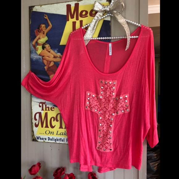 Lace Studded Cross Tunic - Picture 2 of 3